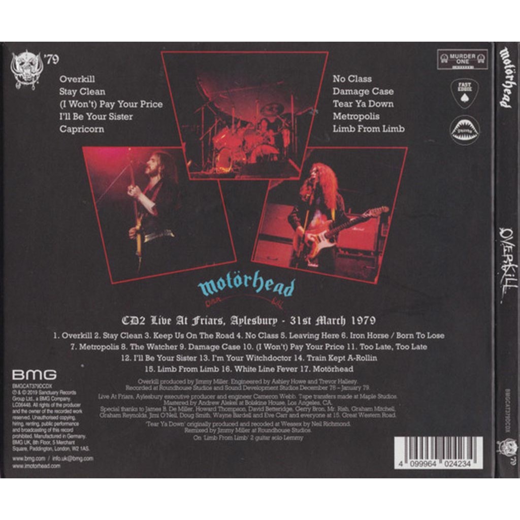 Компакт диск Motörhead – Overkill купить фирменный CD в магазине