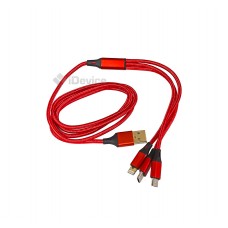 Шнур 3 n 1 Type-C, micro USB, Lightning 